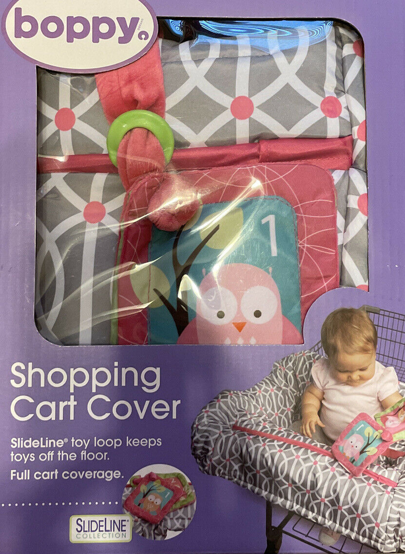 Boppy Shopping Cart And Highchair Cover With Interactive Crinkle Toy New In Box