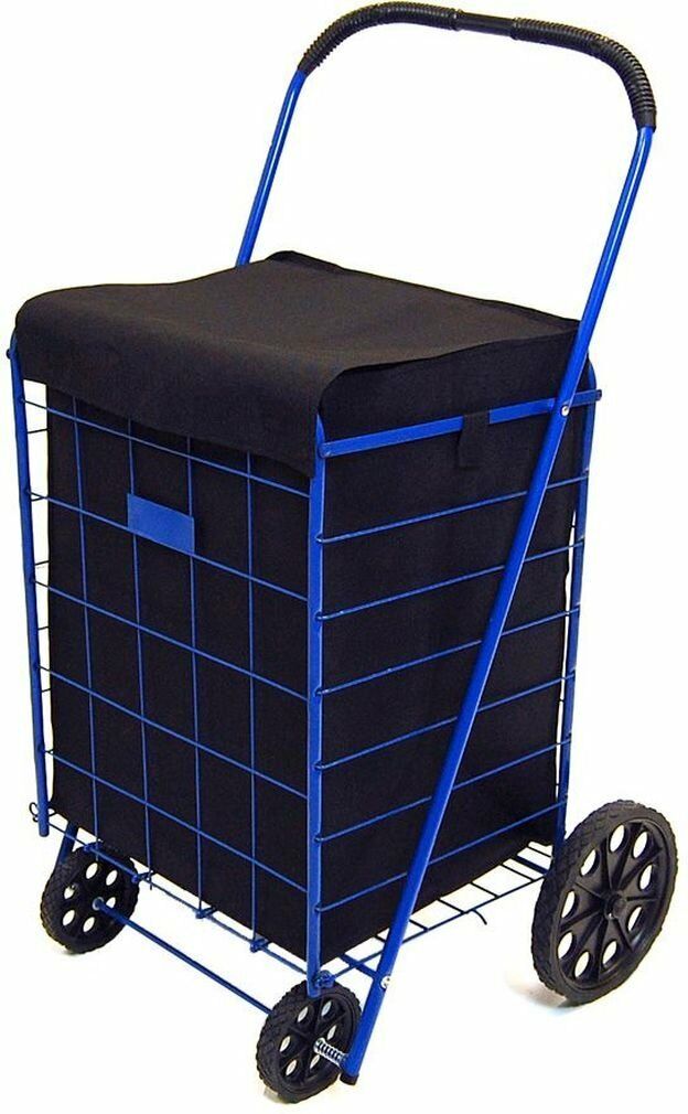 Jumbo Shopping Cart Liner Cover With Top Lid Cover (shopping Cart Not Included)